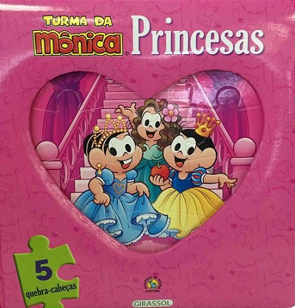 Livro Turma Da Monica -  E Quebra-Cabeca Princesas - Girassol