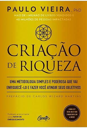 Livro Criação de riqueza - Vieira - Gente