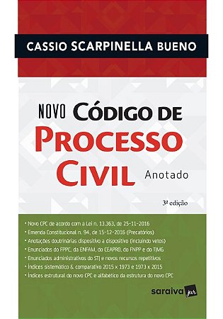 Livro Novo Codigo de Processo Civil - Anotado - Bueno