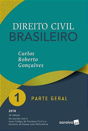 Livro Direito Civil Brasileiro Vol 1 - Goncalves - Saraiva - 16 Ed