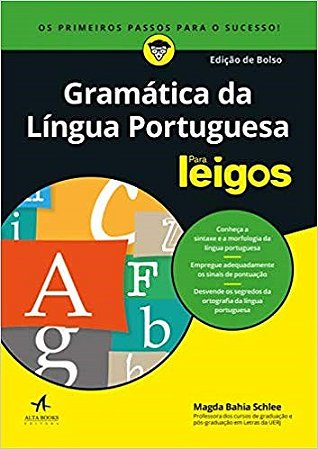 Livro Gramática da Língua Portuguesa para Leigos - Edicao de Bolso - Schlee - Alta
