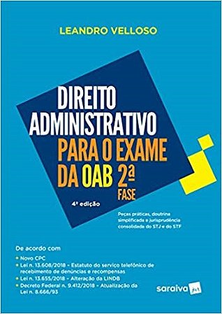 Livro Direito Administrativo para Exame da Oab 2 Fase - Velloso
