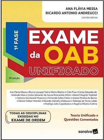 Livro Exame da Oab Unificado - 1 Fase - Andreucci/messa
