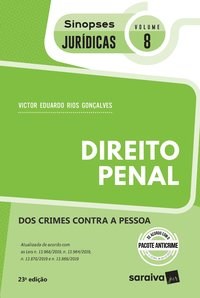 Livro Direito Penal dos Crimes contra a Pessoa - Vol. 08 - Gonçalves - Saraiva