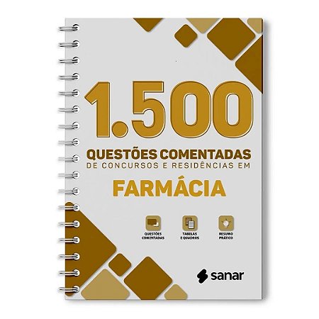 Livro 1500 Questões Comentadas de Farmácia
