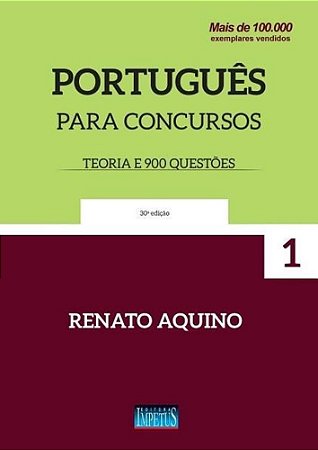 Livro Português para Concursos (teoria e 900 Questões) - Aquino - Impetus