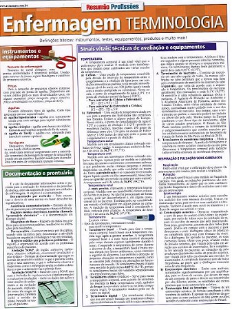 Livro Resumão Enfermagem Terminologia - Raines