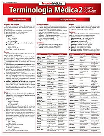 Livro Terminologia Medica 2 - Corpo Humano - Barros Fischer e ass