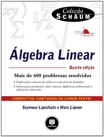 Livro Algebra Linear - Coleção Schaum - Lipschutz