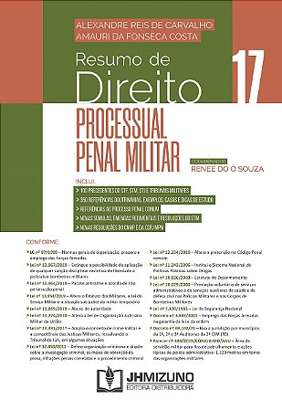 Livro Resumo de Direito Processual Penal Militar - Amauri da Fonseca co