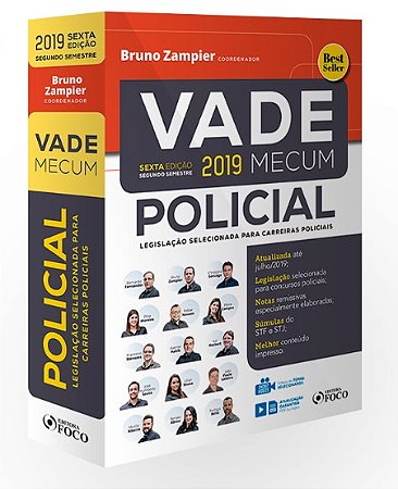 Livro Vade Mecum Policial - Legislacao Selecionada para Carreiras Policiais - Zampier