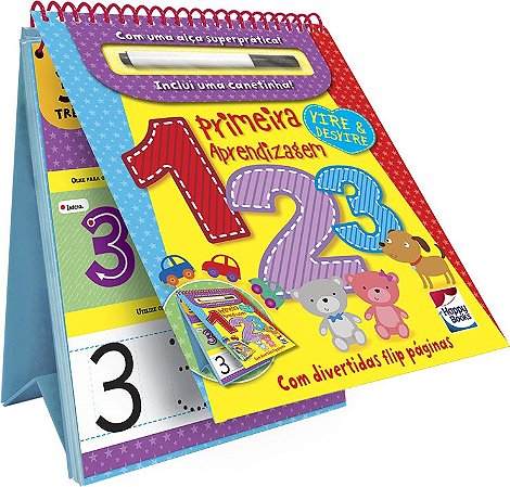 Livro Primeira Aprendizagem - Vire e Desvire: 123 - Happy Books Editor