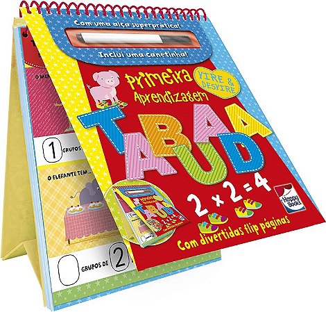 Livro Primeira Aprendizagem - Vire e Desvire: Tabuada - Happy Books Editor