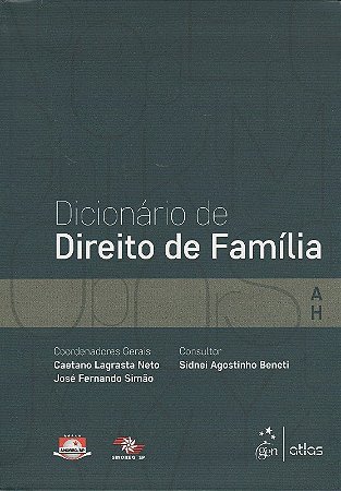 Livro Dicionario de Direito de Familia - Vol.1 - Lagrasta Neto/ Sima