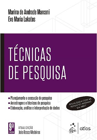 Livro Tecnicas de Pesquisa - Marconi/lakatos