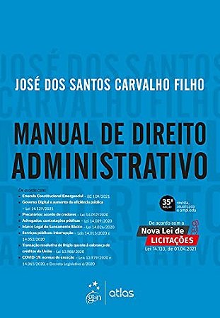 Livro MANUAL DE DIREITO ADMINISTRATIVO - Carvalho Filho