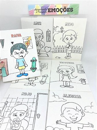 Kit Quebra Cabeça Das Emoções - RIC Jogos