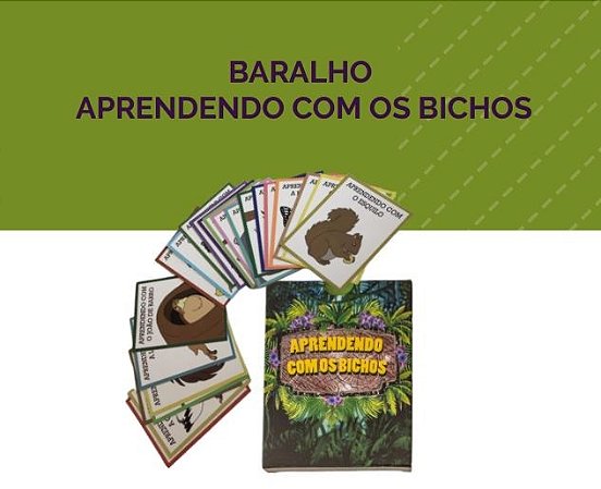 Livro Baralho Aprendendo com os Bichos - Afettus