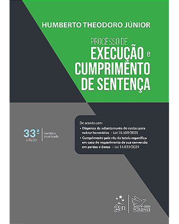 Livro Processo de Execução e Cumprimento de Sentença Theodoro Jr.