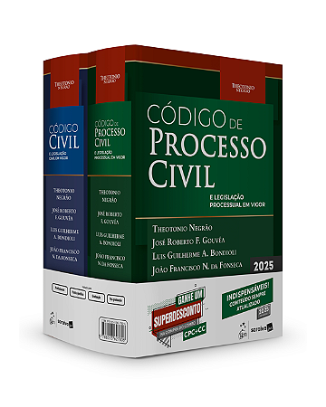 Livro Combo Código Civil e Processo Civil  Negrão