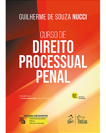 Livro Curso de Direito Processual Penal  Nucci
