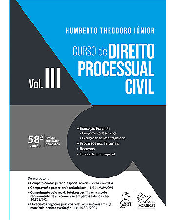 Livro Curso de Direito Processual Civil Vol.3 Theodoro Jr.