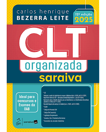 Livro CLT Organizada Saraiva Leite