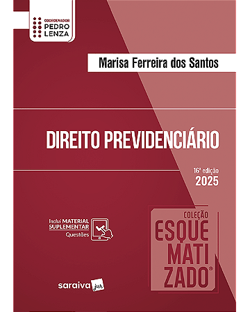 Livro Direito Previdenciário Coleção Esquematizado  Lenza