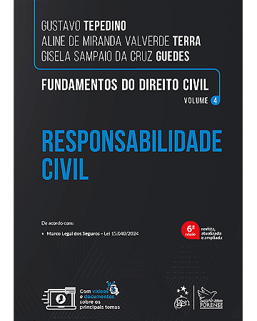 Livro Fundamentos do Direito Civil Responsabilidade Civil Vol. 4 Gustavo Tepedino