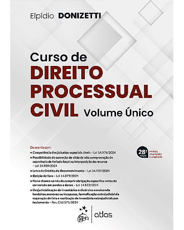 Livro Curso de Direito Processual Civil Donizetti