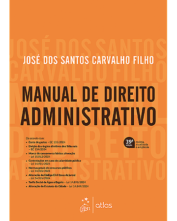 Livro Manual de Direito Administrativo Carvalho Filho