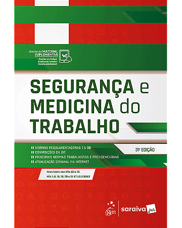 Livro Segurança e Medicina do Trabalho Saraiva