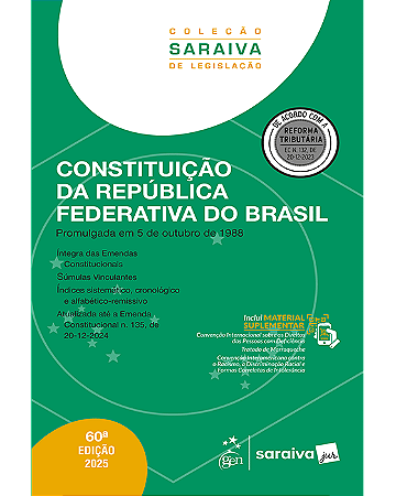 Livro Constituição da República Federativa do Brasil Saraiva