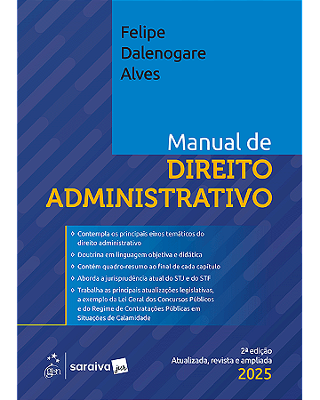 Livro Manual de Direito Administrativo Alves