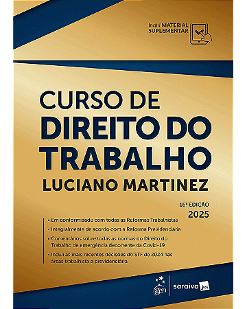 Livro Curso de Direito do Trabalho Martinez