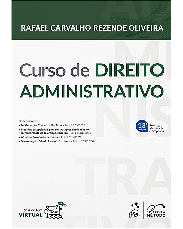 Livro Curso de Direito Administrativo Oliveira