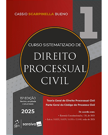 Livro Curso Sistematizado de Direito Processual Civil Vol.1 Bueno