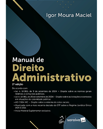 Livro Manual de Direito Administrativo Maciel