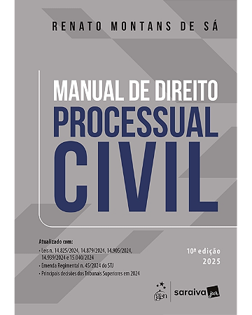 Livro Manual de Direito Processual Civil  De Sá