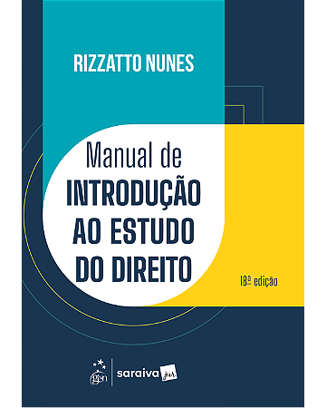 Livro Manual de Introdução Ao Estudo do Direito Nunes