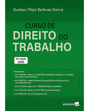 Livro Curso de Direito do Trabalho Garcia