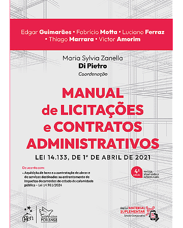 Livro Manual de Licitações e Contratos Administrativos Di Pietro