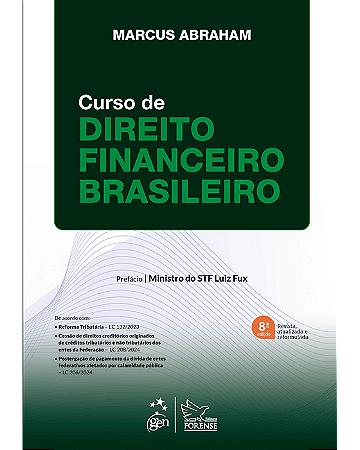 Livro Curso de Direito Financeiro Brasileiro Abraham