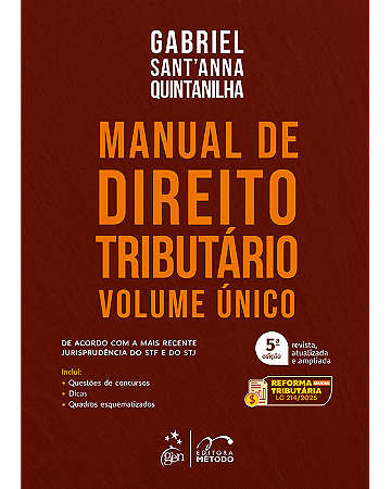 Livro Manual de Direito Tributário Quintanilha
