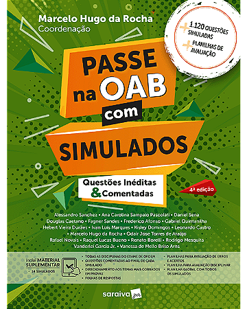 Livro Passe Na OAB Com Simulados da Rocha