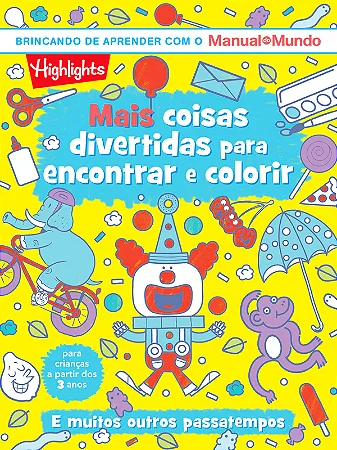 Livro Mais coisas divertidas para encontrar e colorir