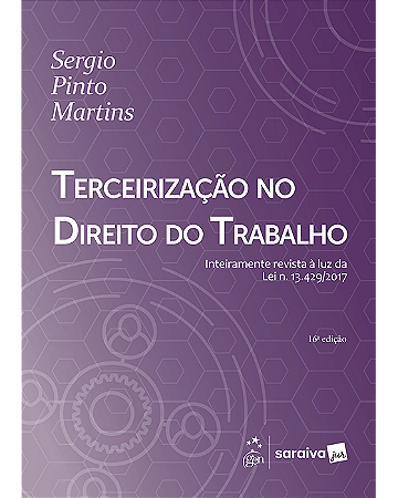 Livro Terceirização No Direito do Trabalho Martins