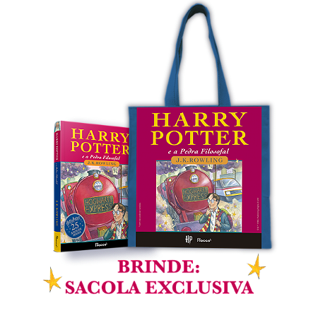 Livro Harry Potter e a Pedra Filosofal: Edição Comemorativa de 25 Anos + Brinde Sacola