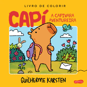 Livro Capí, a Capivara Aventureira: Um Livro para Colorir e Criar Histórias