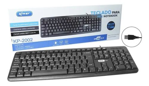 Teclado Usb Com Fio Impermeavel Windows